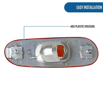 Ronnin - Conjunto de repuesto de luces de posición laterales de parachoques para 2000-2005 | Ámbar