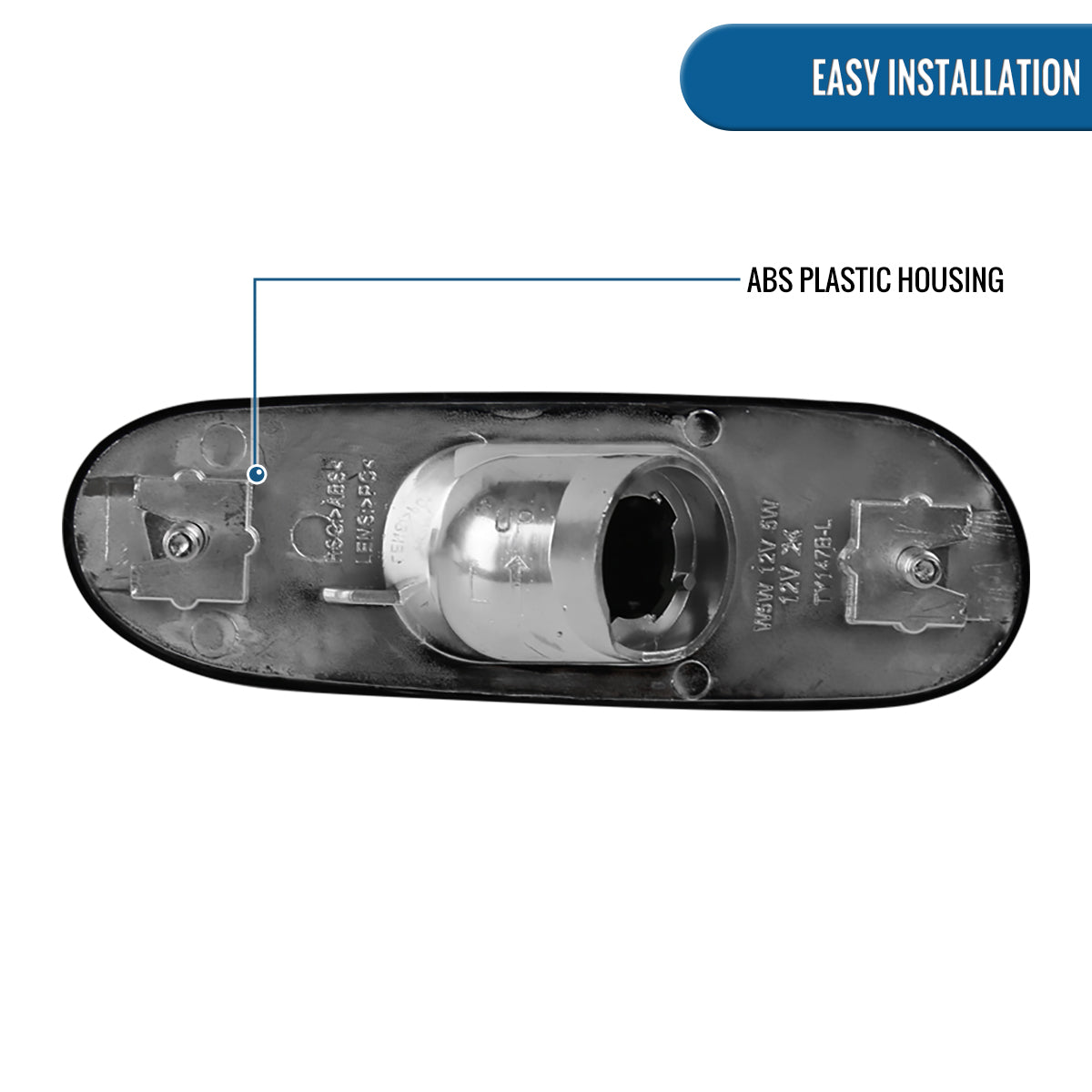 Ronnin - Se adapta a 2000-2005 Luces de Posición Laterales Elegantes de Parachoques Par de Reemplazo | Ahumado