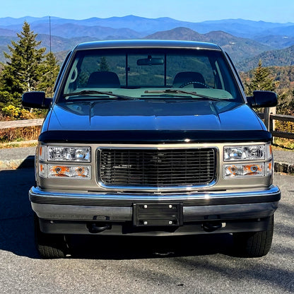 Ronnin - Compatible con GMC C10 C/K Suburban Yukon Sierra de 1994-1998 Faros Delanteros + Intermitentes + Luces de Estacionamiento de Parachoques Ensamblaje Par | Cromo