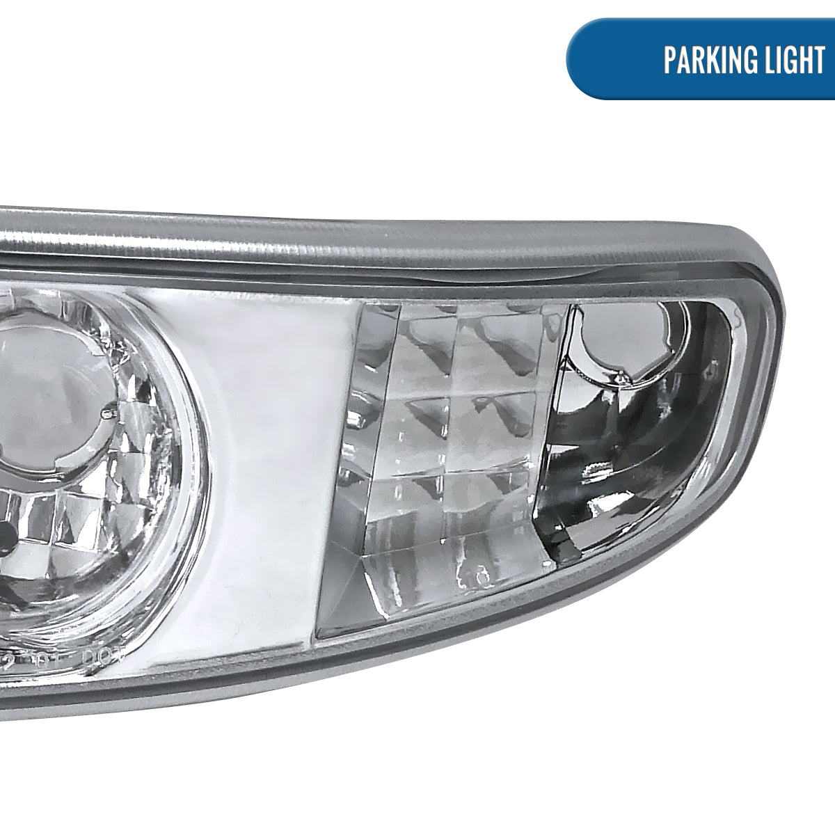 Ronnin - Fits 2000-2007 GMC Sierra Yukon XL Denali Bumper Turn Signal Lights  Replacement Pair | Chrome