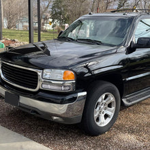 Ronnin - Fits 1999-2007 GMC Sierra Classic Yukon XL Upgraded Replacement Full LED Bumper Lights Sequential Turn Signals Assembly Pair | Chrome