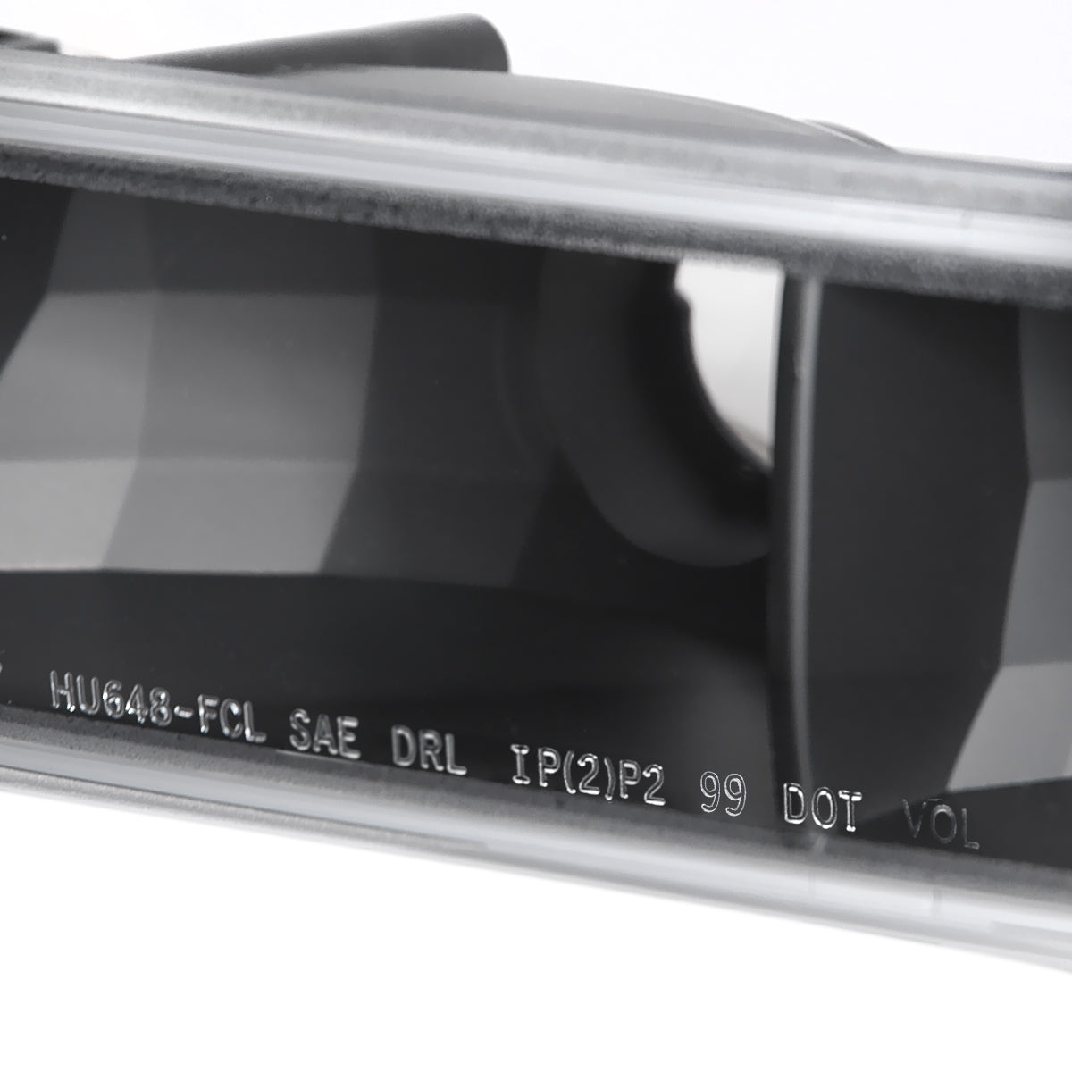 Ronnin - Fits 1999-2007 GMC Sierra Classic Yukon XL Bumper Lights Turn Signal Lamps Replacement Assembly Pair | Black