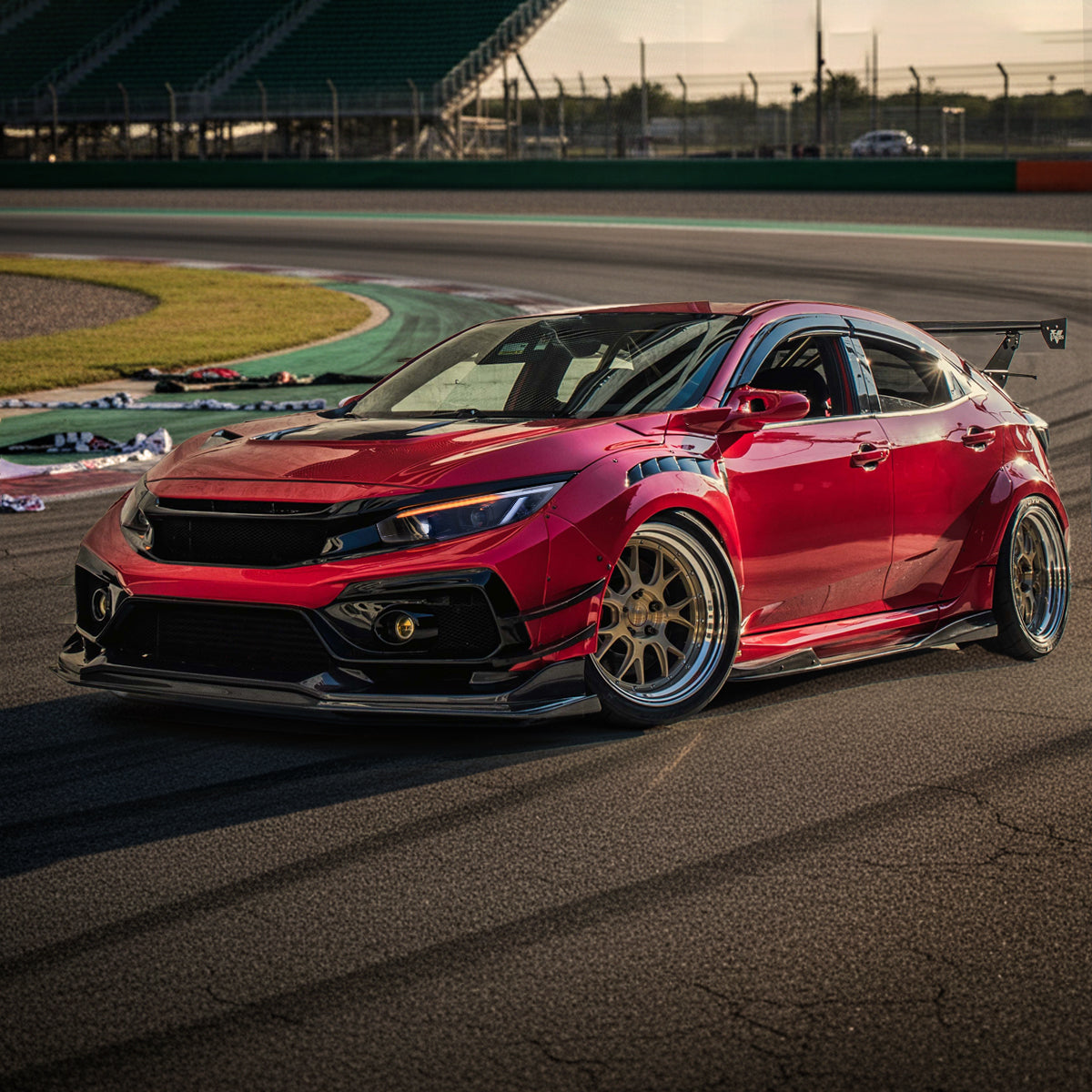 Ronnin - Fits 2016-2021 Honda Civic Full LED Upgrade Replacement For LED Type DRL Switchback Sequential Turn Signals Dual Projector Headlights Assembly Pair | Black Smoke