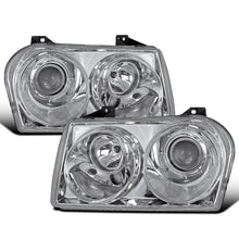 Ronnin - Fits 2005-2010 Chrysler 300 Factory Replacement Halogen Projector Headlights Assembly Pair | Chrome