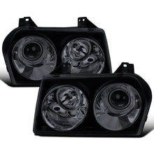 Ronnin - Fits 2005-2010 Chrysler 300 Factory Replacement Halogen Projector Headlights Assembly Pair | Smoke