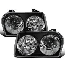 Ronnin - Fits 2005-2010 Chrysler 300 Factory Replacement Halogen Projector Headlights Assembly Pair | Black