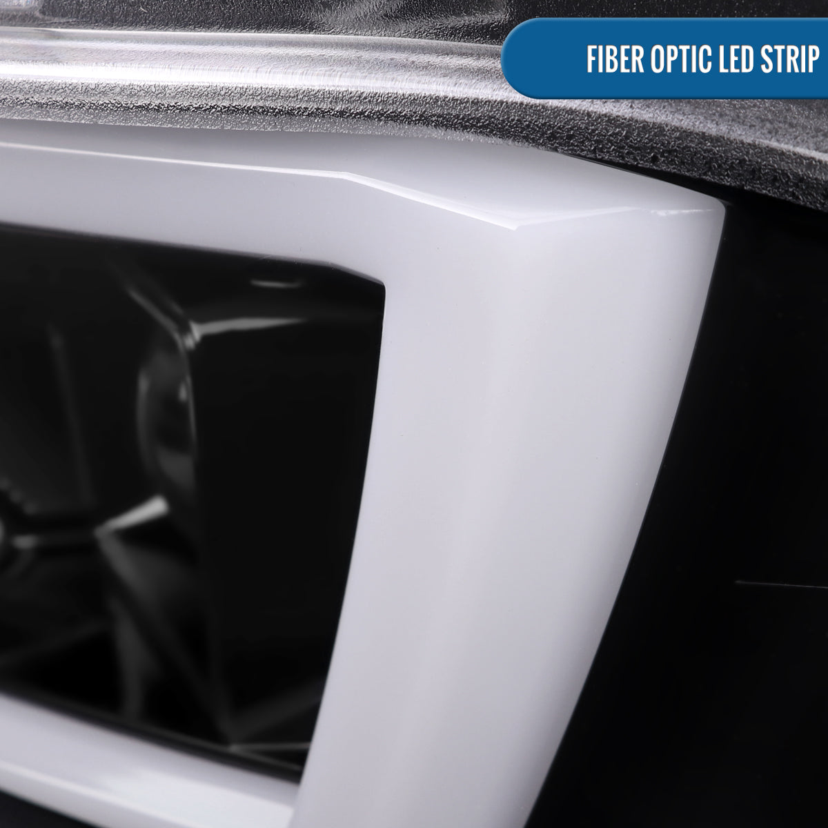 Ronnin - Compatible con Dodge Charger 2015-2023, Luces Delanteras Halógenas con Proyector y Direccionales Secuenciales LED Mejoradas, Par | Negro Brillante