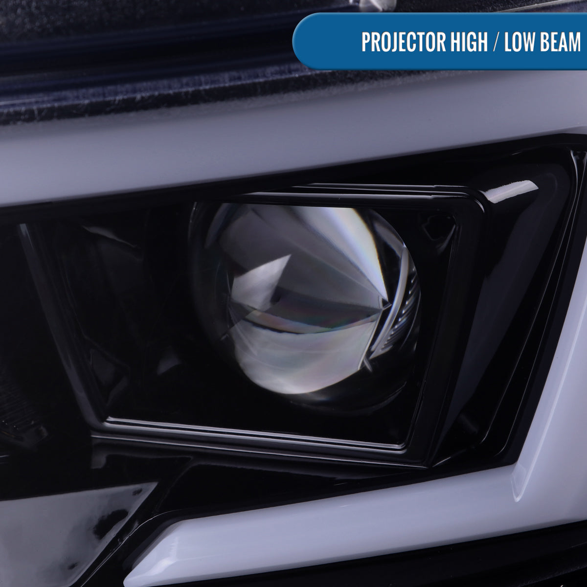 Ronnin - Compatible con Dodge Charger 2015-2023, Luces Delanteras Halógenas con Proyector LED Secuenciales Mejoradas de Repuesto, Par | Negro Humo