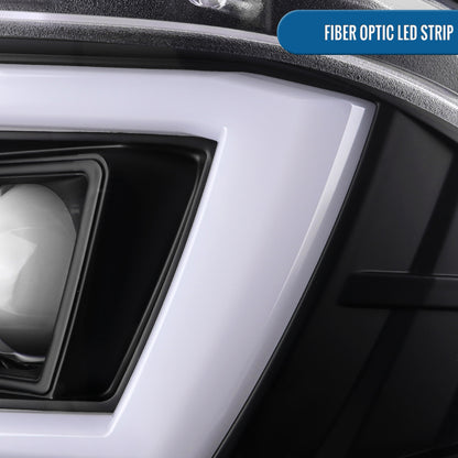 Ronnin - Compatible con Dodge Charger 2015-2023, Luces Delanteras Halógenas con Proyector LED Secuencial y Direccionales Mejoradas, Par | Negro