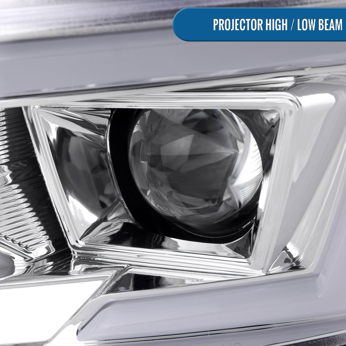 Ronnin - Compatible con Dodge Charger 2015-2023 | Par de faros delanteros halógenos de proyector con intermitentes LED secuenciales de repuesto mejorados | Cromados
