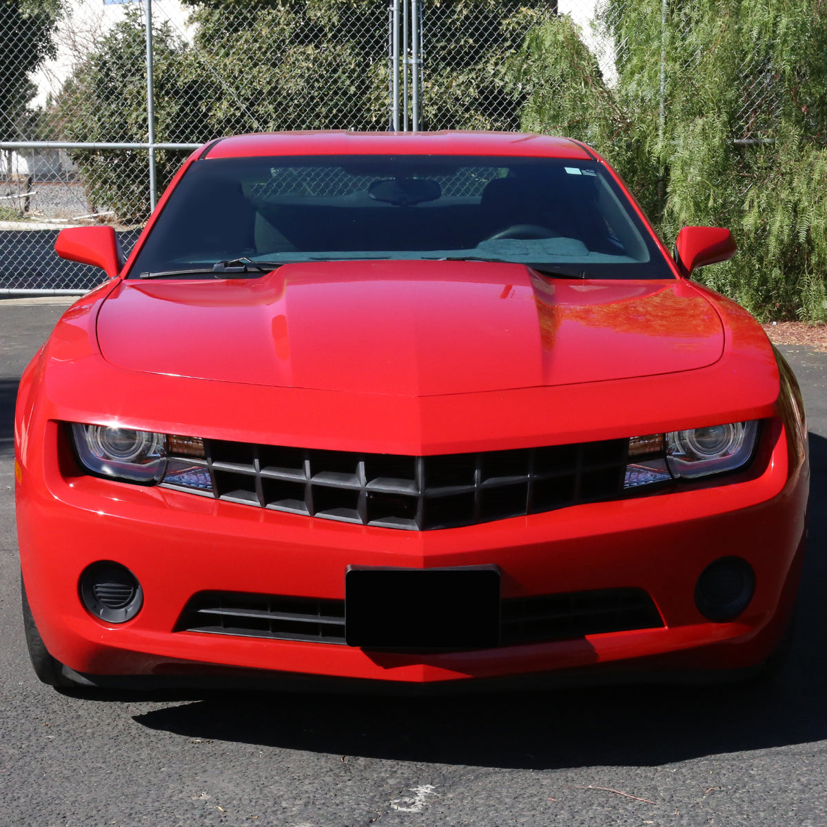 Ronnin - Compatible con Chevy Camaro 2010-2013, par de conjuntos de faros delanteros tipo proyector halógeno con tubo de luz LED de circulación diurna mejorado | Cromado