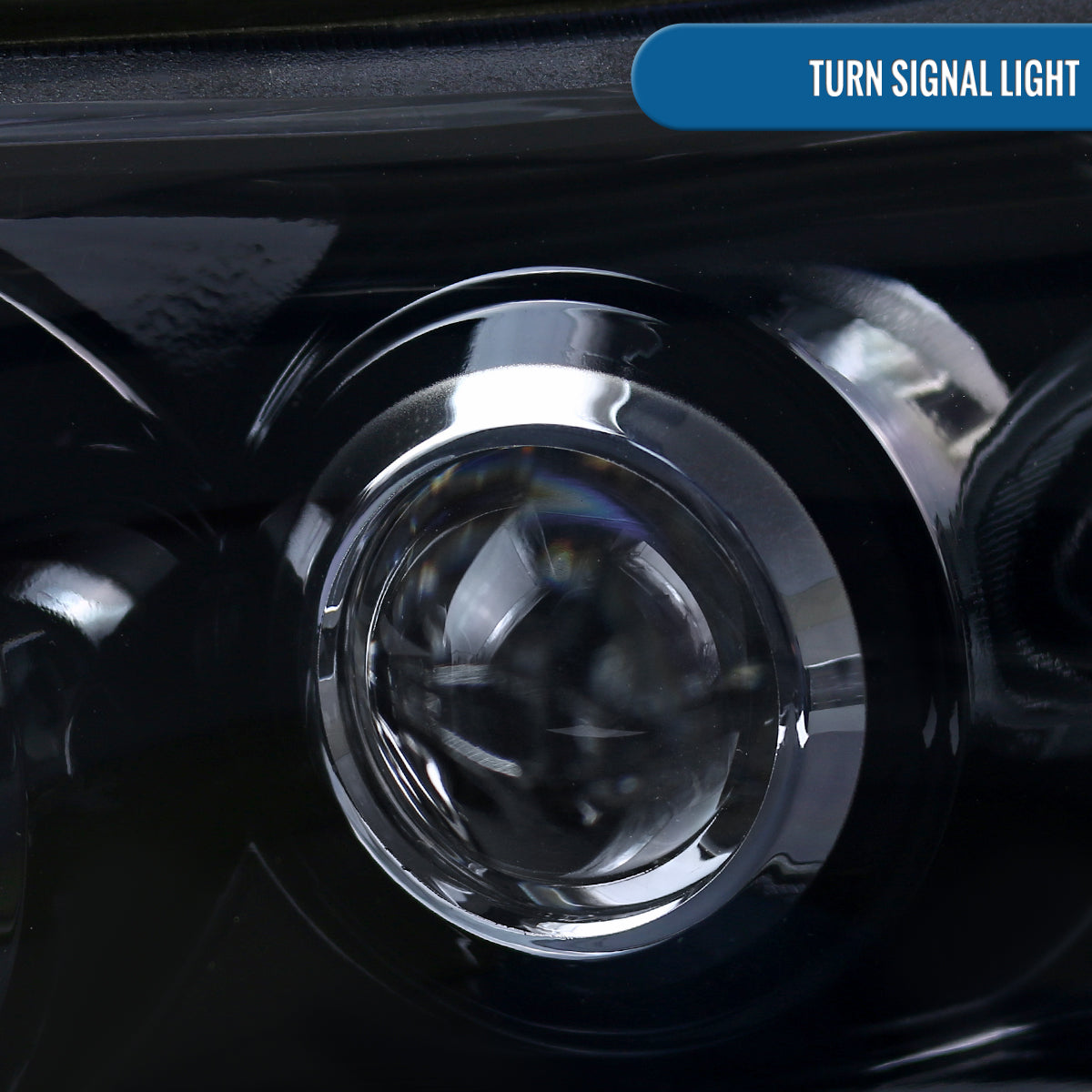 Ronnin - Fits 1998-2002 Chevy Camaro Upgrade Replacement LED Dual Halo Rims Projector Headlights Assembly Pair | Black Smoke