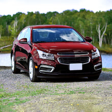 Ronnin - Se adapta a Chevrolet Cruze 2011-2016 Luces de circulación diurna LED de repuesto mejoradas, intermitentes, conjunto de faros con proyector (Par) | Cromo