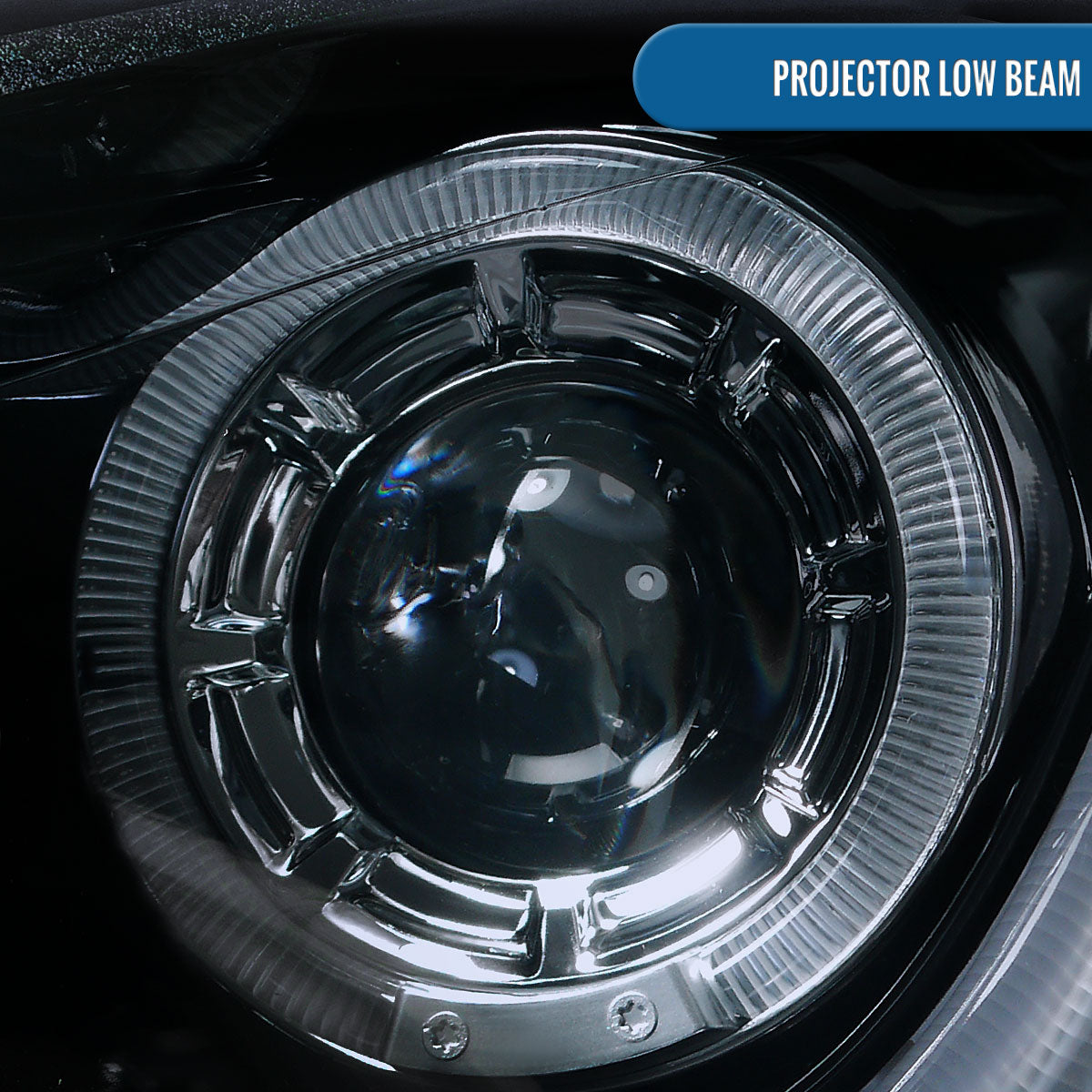 Ronnin - Se adapta a Chevrolet Cruze 2011-2016 Luces de circulación diurna LED de repuesto mejoradas Señales de giro Faros delanteros con proyector Ensamblaje Par | Negro Ahumado