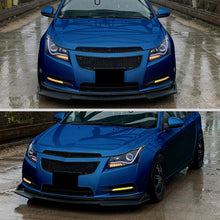 Ronnin - Fits 2011-2016 Chevrolet Cruze Upgraded Replacement LED Running Lights Turn Signals Projector Headlights Assembly Pair | Black Smoke