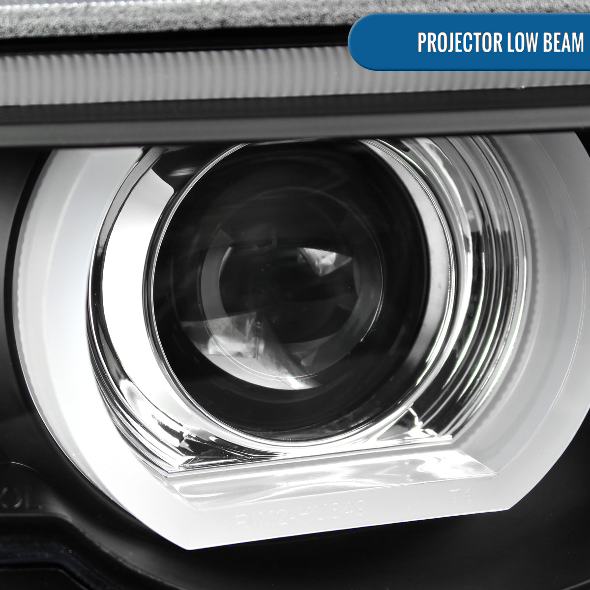 Ronnin - Fits 1995-2001 BMW E38 7-Series 740i 740iL Upgrade Projector Halogen Headlights Assembly Pair | Black