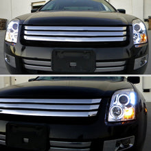 2006-2009 Ford Fusion Upgrade Replacement LED Dual Rims Projector Headlights Assembly Pair | Chrome