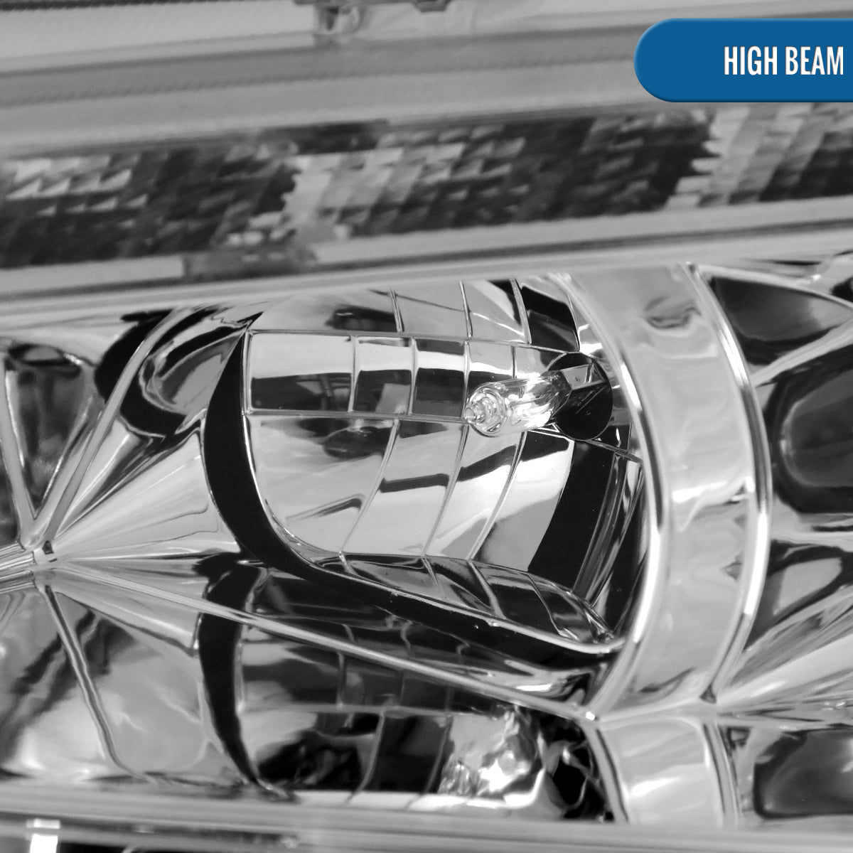 Ronnin - Faros delanteros con proyector LED de circulación diurna, repuesto mejorado para Ford Fusion 2010-2012, par | Cromado