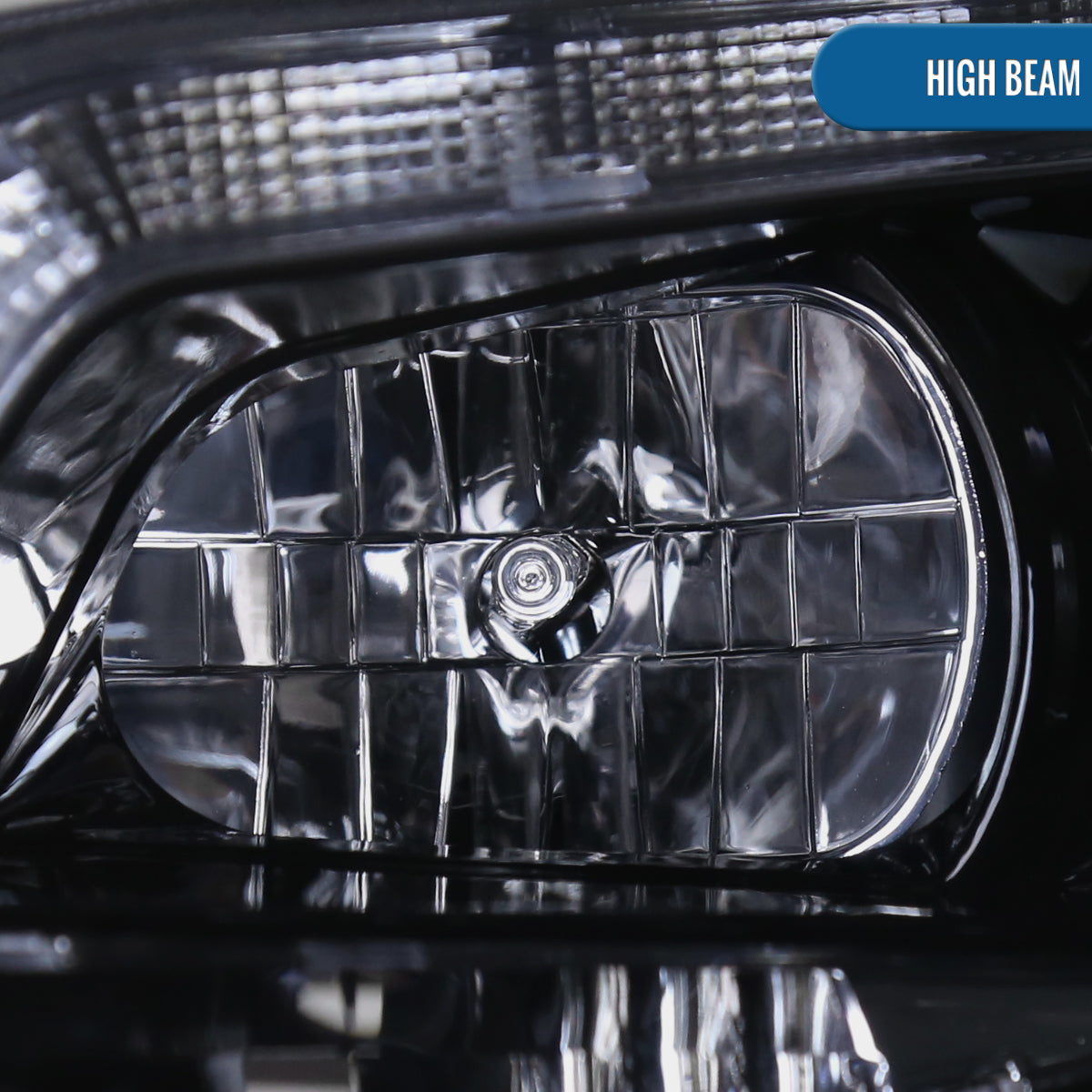 Ronnin - Faros delanteros con proyector LED de repuesto mejorados para Ford Fusion 2010-2012, par | Ahumado
