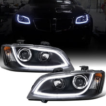Ronnin - Fits 2008-2009 Pontiac G8 Upgraded Replacement LED Tube Running Lights Projector Headlights Assembly Pair | Black