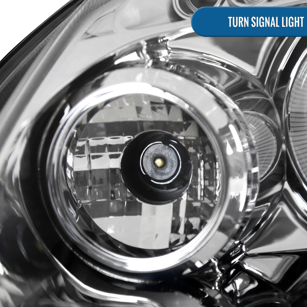 Ronnin - Fits 2006-2008 Volkswagen Golf MK5 Rabbit 2006-2010 Jetta LED Dual Halo Rims Angel Eye Projector Headlights Direct Replacement Pair | Chrome