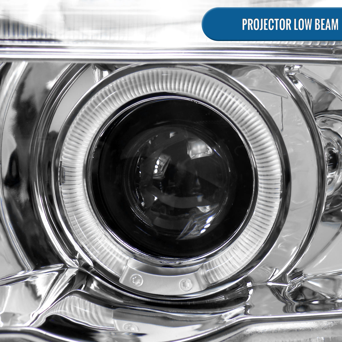 Ronnin - Se adapta a 2001-2003 BMW E53 Faros delanteros de proyector LED mejorados Ensamblaje Par | Cromo