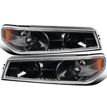 Ronnin - Fits 2004-2012 Chevy Colorado GMC Canyon 2006-2008 ISUZU I-Series Factory Replacement Corner Turn Signal Lights Assembly Pair | Glossy Black