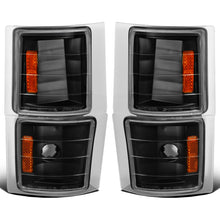 Ronnin - Fits 1994-1999 Chevy C/K 1500 2500 Suburban 3500 Silverado Tahoe Factory Replacement Corner Lights Assembly Pair | Black