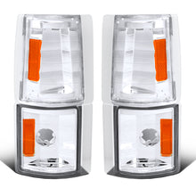 Ronnin - Fits 1994-1999 GMC C/K 1500 2500 3500 Suburban Sierra Yukon Factory Replacement Corner Lights Assembly Pair | Chrome