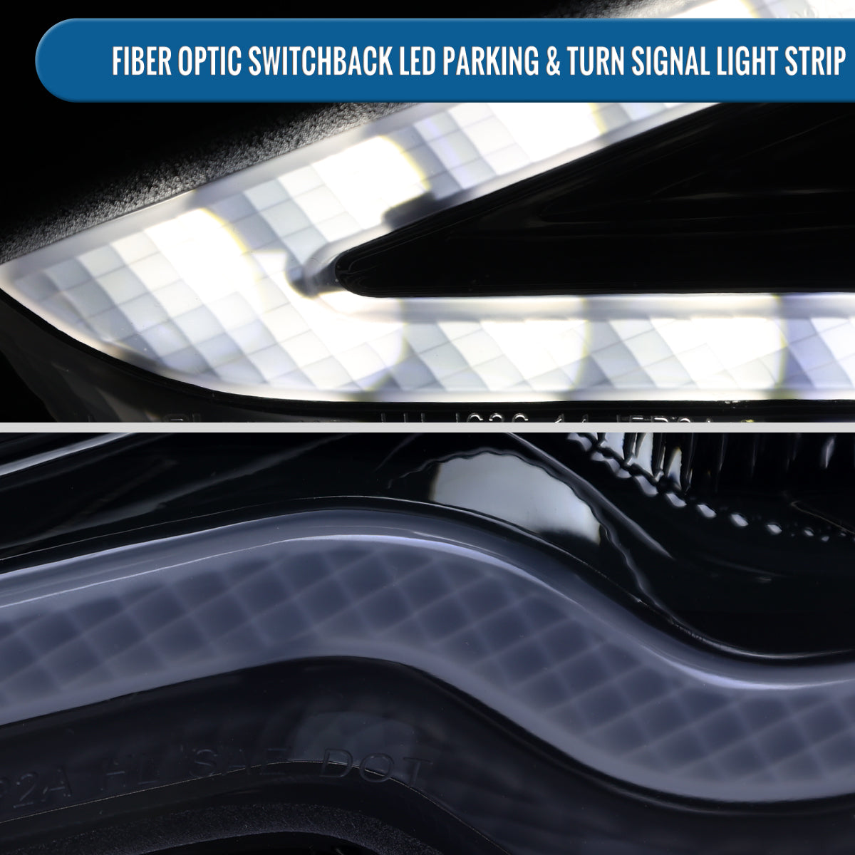 Ronnin - Fits 2014-2016 Lexus IS250 IS350 Upgraded Replacement Full LED Dual Projector Headlights Switchback Turn Signals Assembly Pair | Black Smoke