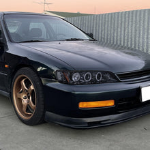 Ronnin - Se adapta a Honda Accord Sedán Coupé 1994-1997 Mejora Reemplazo LED con Aros Dobles Faro Proyector Par | Negro Humo