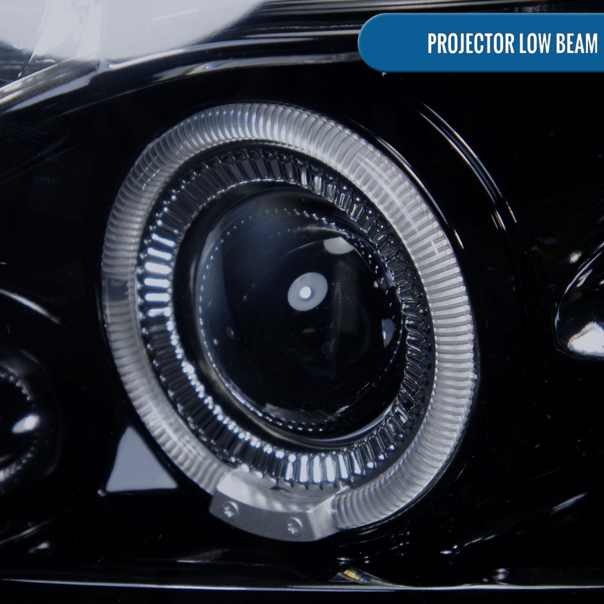 Ronnin - Se adapta a Chevy Avalanche Tahoe Suburban 1500 2500 2007-2014 Faros delanteros con proyector LED de doble aro de halo y luces de circulación diurna, par | Negro humo
