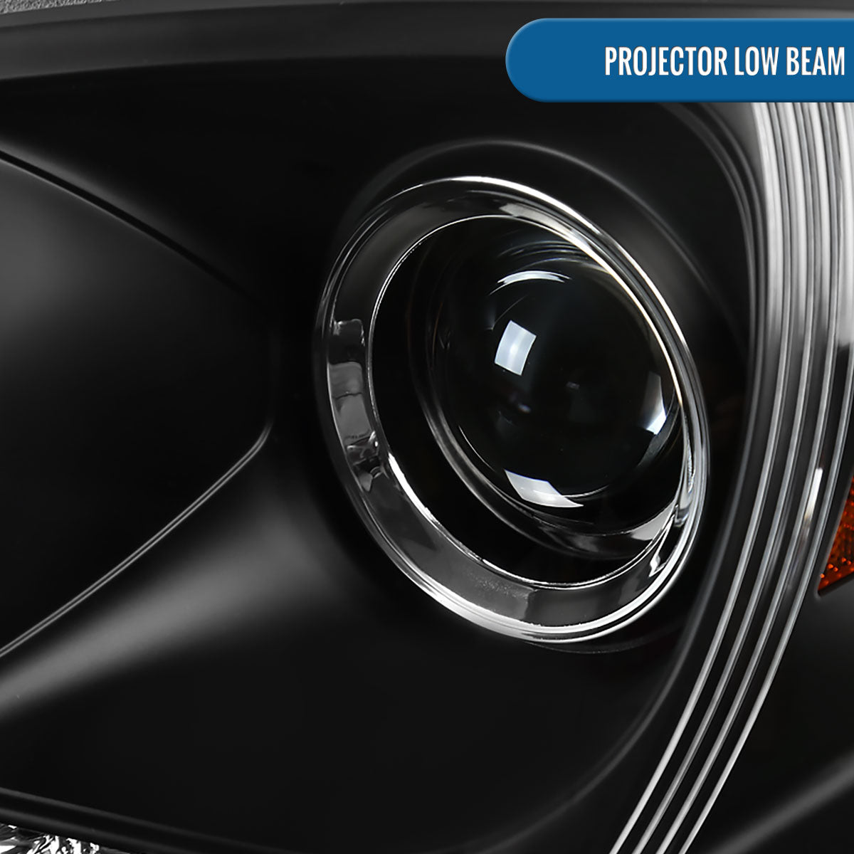 Ronnin - Se adapta a 2002-2005 Mercedes-Benz W163 ML320 ML350 ML500 Luces de circulación diurna LED con especificaciones de EE. UU. Conjunto de faros delanteros con proyector halógeno Par | Negro