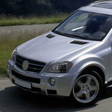 Ronnin - Compatible con Mercedes-Benz ML350 ML500 ML320 con especificaciones estadounidenses de 2006-2008. Ensamblaje de faros delanteros con proyector halógeno y señales de giro LED secuenciales, par | Ahumado