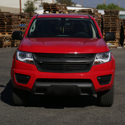 Ronnin - Fits 2015-2022 Chevy Colorado Upgraded Replacement  Halogen Projector Headlights LED Tube Driving Lights  Assembly Pair | Chrome