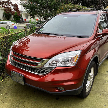 Ronnin - Fits 2007-2011 Honda CR-V CRV Upgraded Replacement LED Tube Projector Headlights Assembly Pair | Chrome