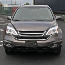 Ronnin - Fits 2007-2011 Honda CR-V CRV Upgraded Replacement LED Tube Projector Headlights Assembly Pair | Chrome