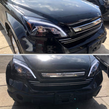 Ronnin - Fits 2007-2011 Honda CR-V CRV Upgraded Replacement LED Tube Projector Headlights Assembly Pair | Black