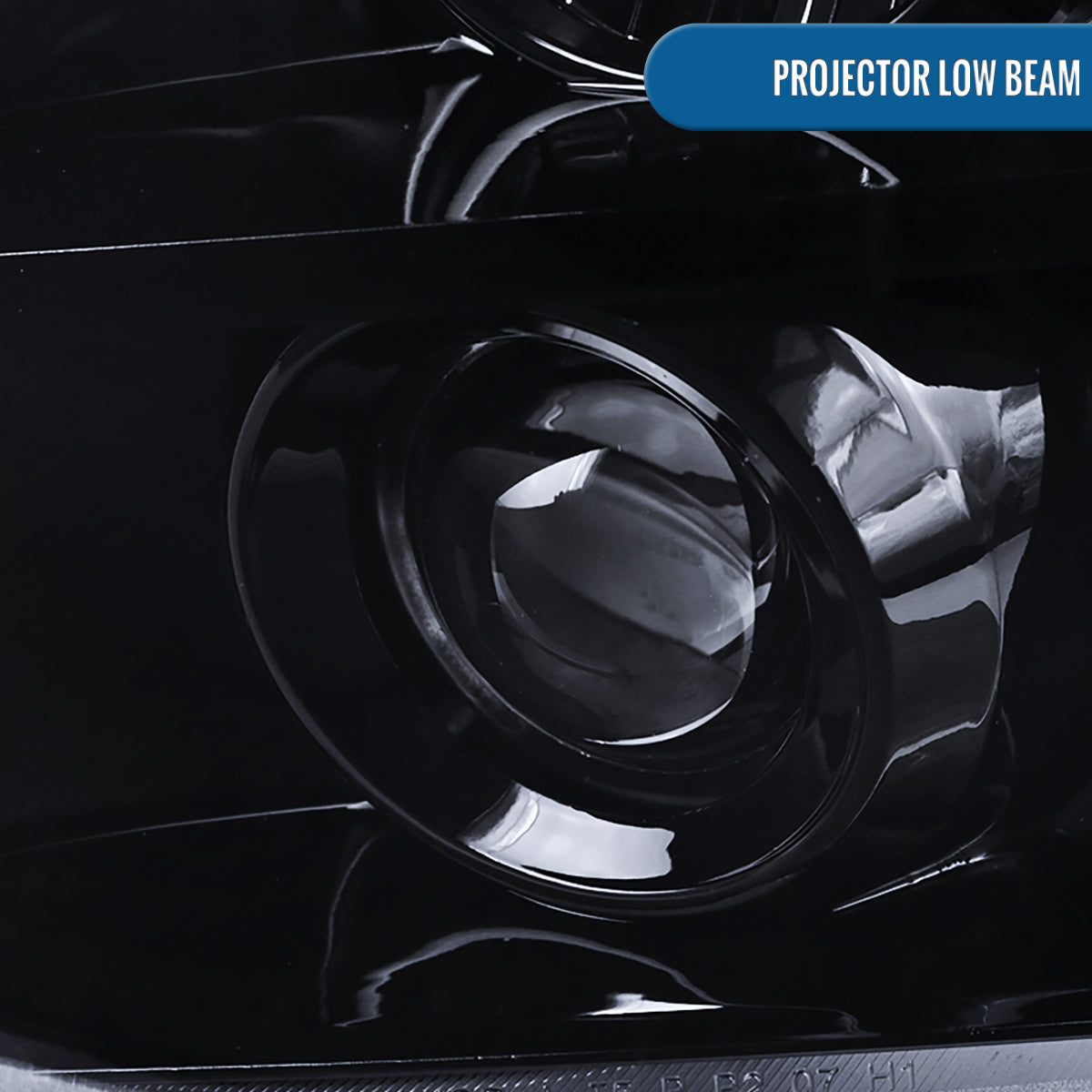 Ronnin - Se adapta a GMC Yukon XL 1500 2500 SLT Denali 2007-2014 Luces LED Proyector Conjunto de Faros Par | Negro Humo