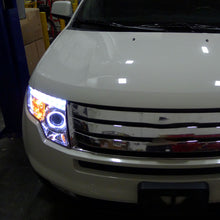 Ronnin - Fits 2007-2010 Ford Edge Upgraded Replacement LED Halo Rim Halogen Projector Headlights Assembly Pair | Chrome