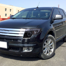 Ronnin - Fits 2007-2010 Ford Edge Upgraded Replacement LED Halo Rim Halogen Projector Headlights Assembly Pair | Black Smoke