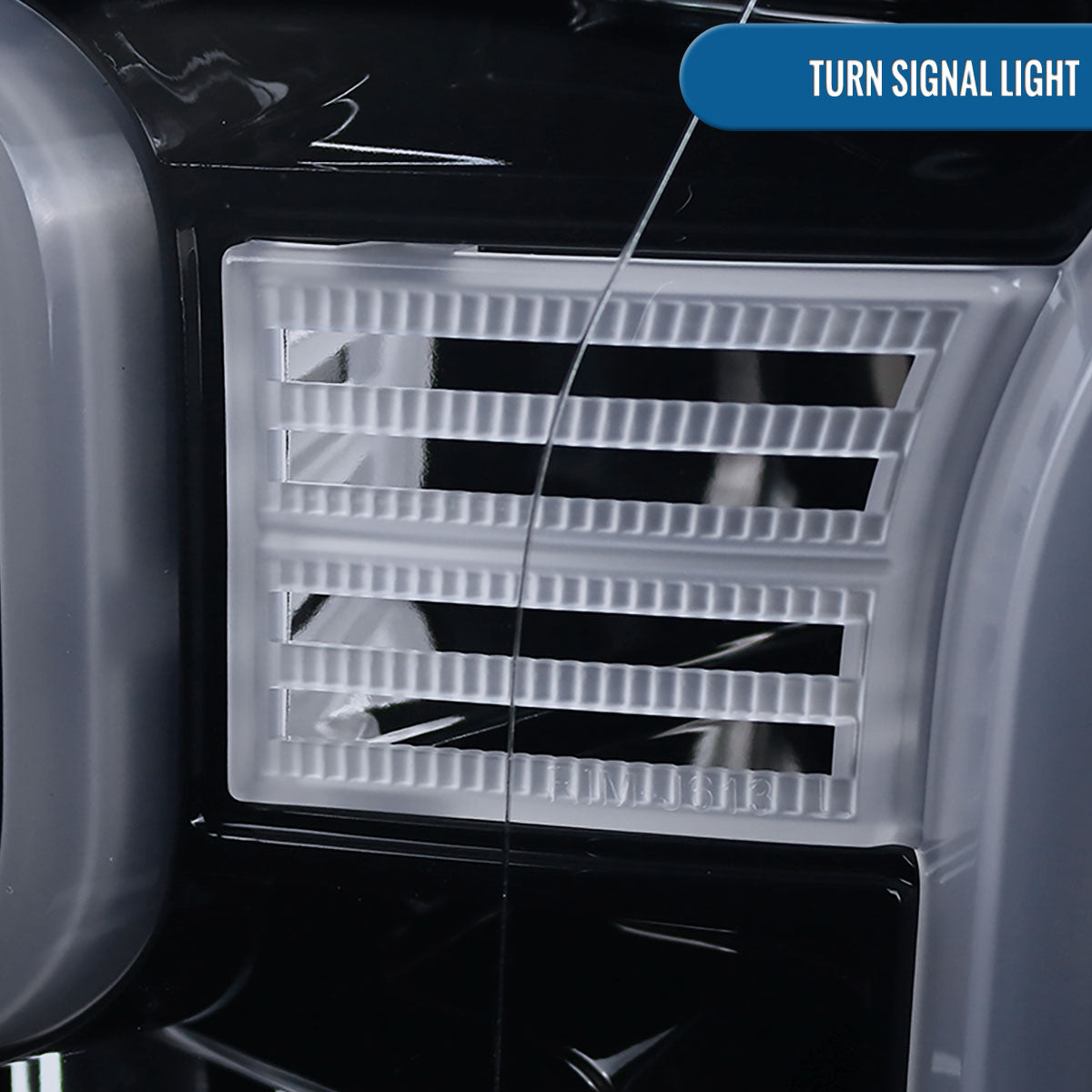 Ronnin - Fits 2015-2017 Ford F150 Upgraded Replacement LED Projector Headlights Assembly Pair | Black Smoke