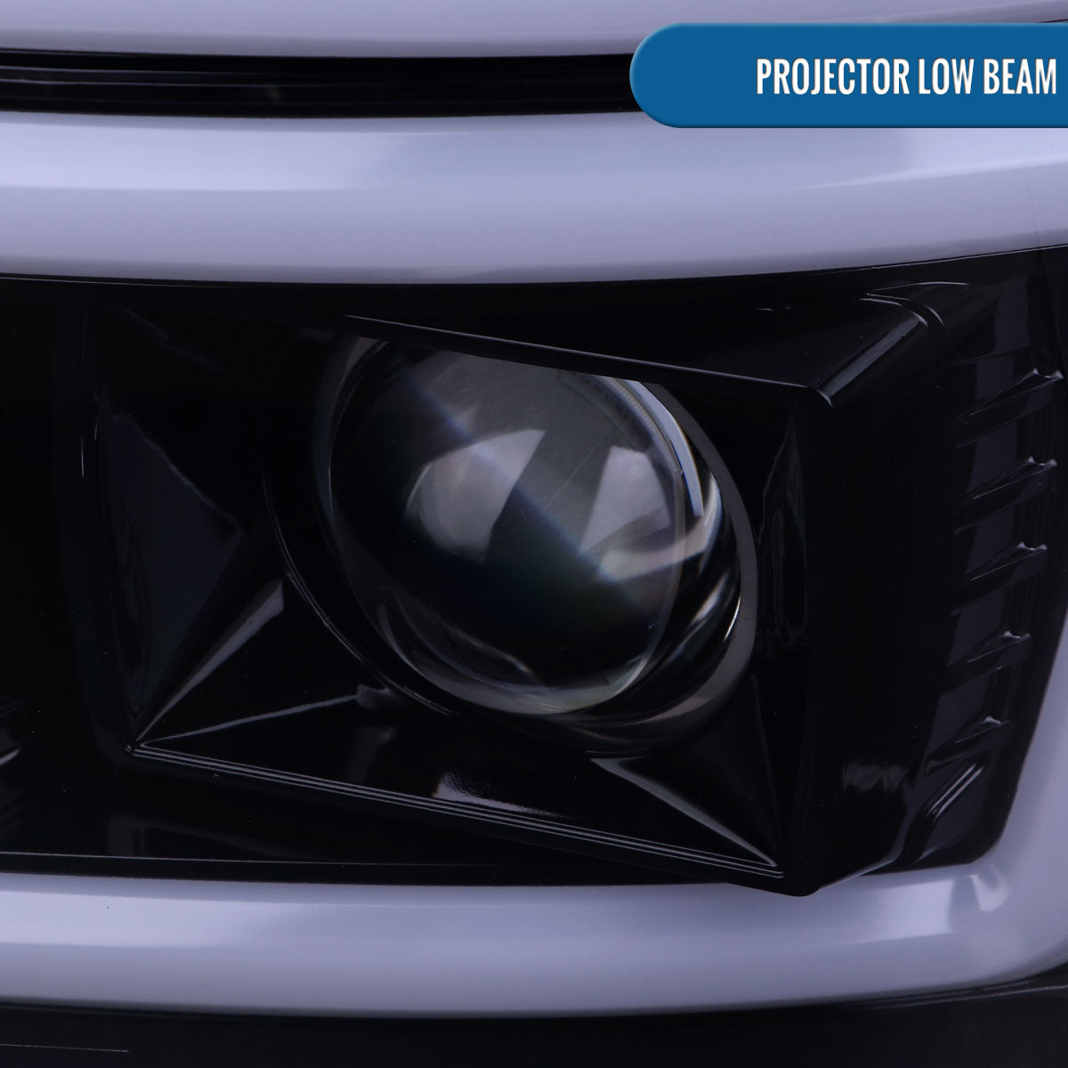 Ronnin - Fits 2008-2010 Ford F250 F350 F450 F550 Super Duty Upgraded LED Tube Switchback Sequential Turn Signals Projector Headlights Assembly Pair | Smoke