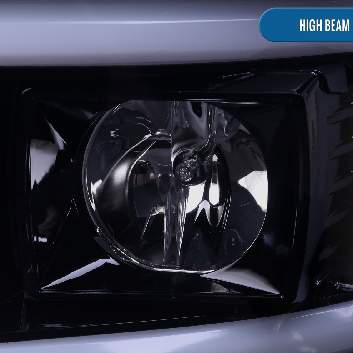 Ronnin - Fits 2008-2010 Ford F250 F350 F450 F550 Super Duty Upgraded LED Tube Switchback Sequential Turn Signals Projector Headlights Assembly Pair | Smoke