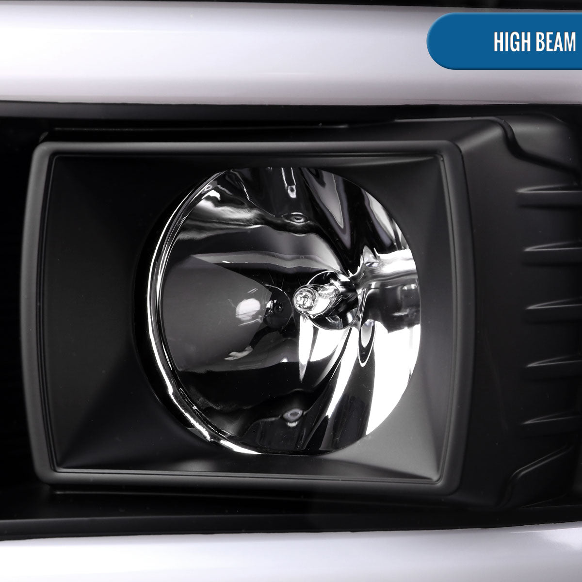 Ronnin - Fits 2008-2010 Ford F250 F350 F450 F550 Super Duty Upgraded LED Tube Switchback Sequential Turn Signals Projector Headlights Assembly Pair | Black