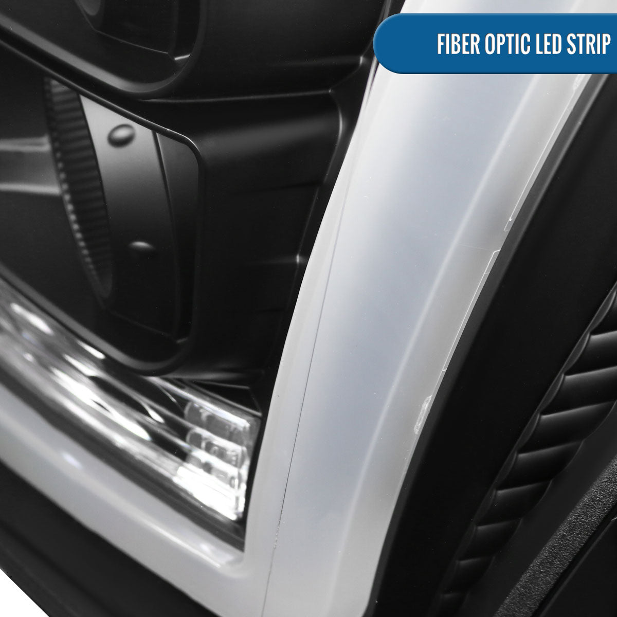 Ronnin - Fits 2011-2016 Ford F250 F350 F450 F550 Super Duty Upgraded Replacement LED Running Lights Projector Headlights Assembly Pair | Black