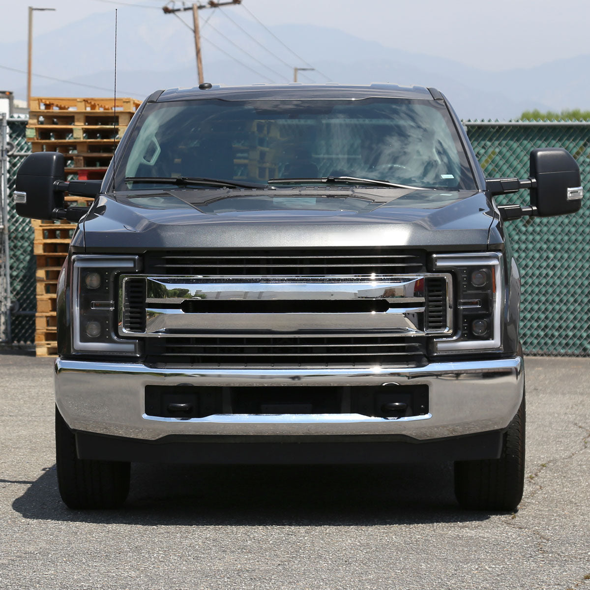 Ronnin - Fits 2017-2019 Ford F250 F350 F450 F550 Super Duty Halogen Projector Headlights Switchback LED Turn Signal Replacement Pair | Black