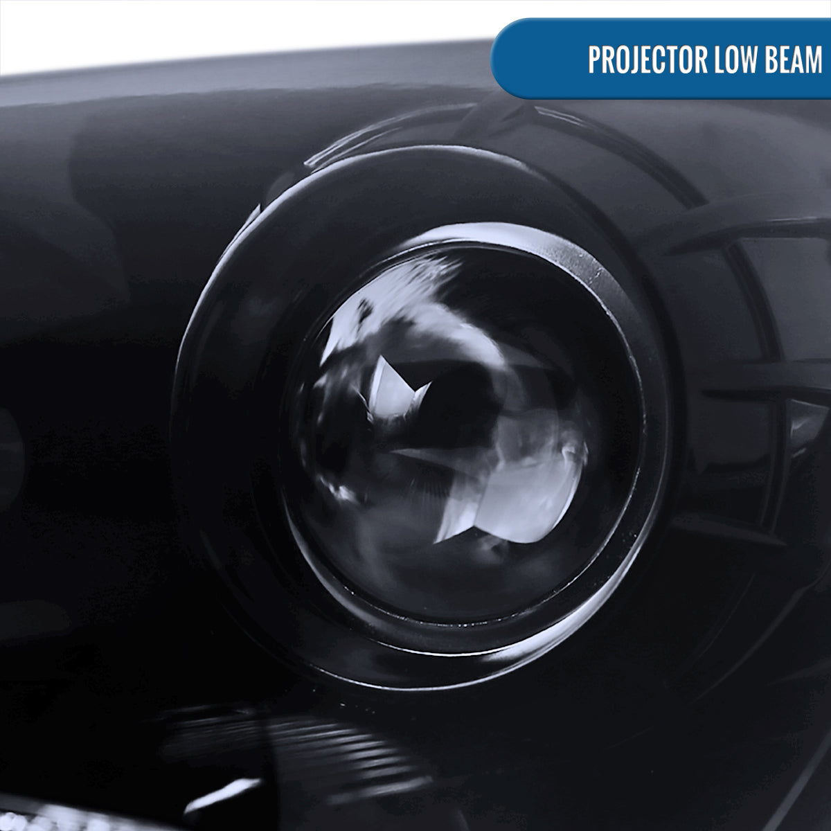 Ronnin - Fits 2010-2012 Hyundai Genesis Coupe LED Running Lights Projector Halogen Headlights Replacement Assembly Pair | Black Smoke