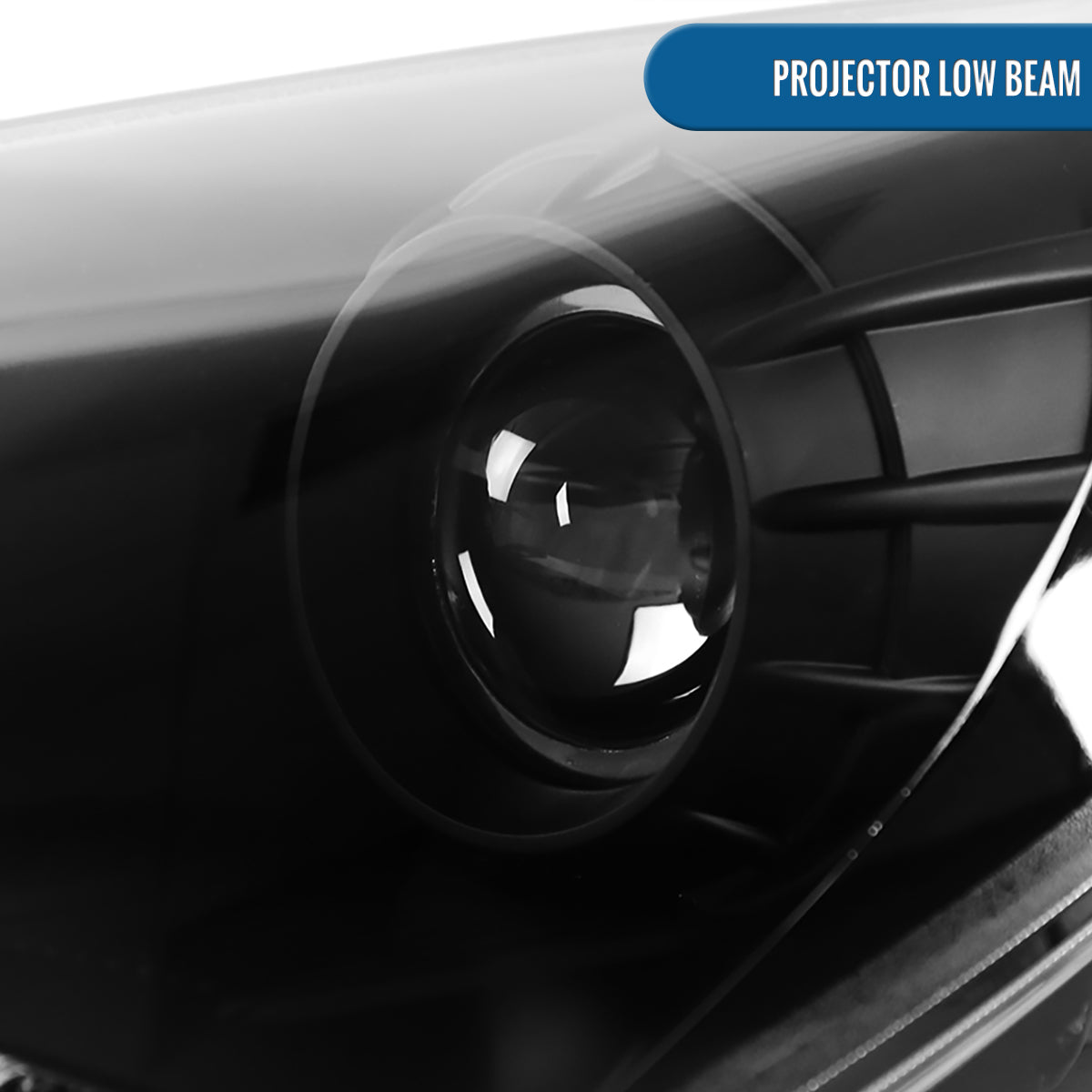 Ronnin - Fits 2010-2012 Hyundai Genesis Coupe LED Running Lights Projector Halogen Headlights Replacement Assembly Pair | Black