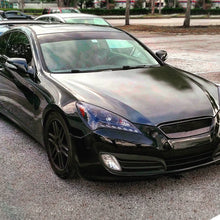 Ronnin - Fits 2010-2012 Hyundai Genesis Coupe LED Running Lights Projector Halogen Headlights Replacement Assembly Pair | Black